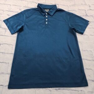 Cariloha MENS SIZE M Green Short Sleeve Crazy Soft Bamboo Blend Polo Golf